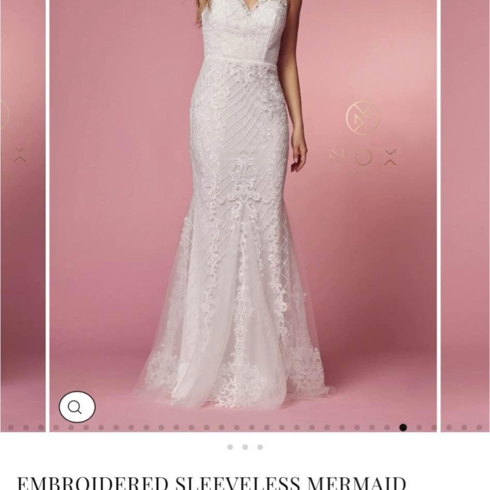 Elegant White Lace Mermaid Gown